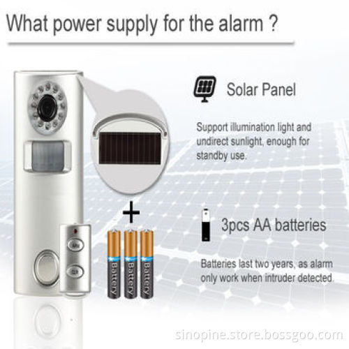 SP63C Wireless Solar Home Camera Alarm